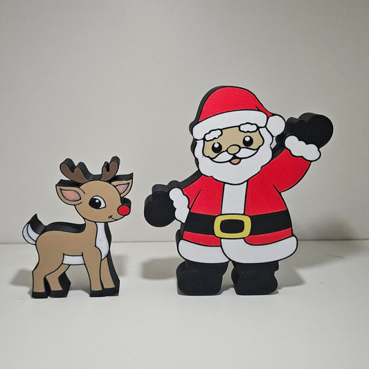 Santa and Rudolph