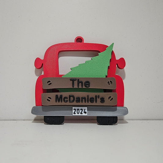 Christmas Truck Ornament (Custom)