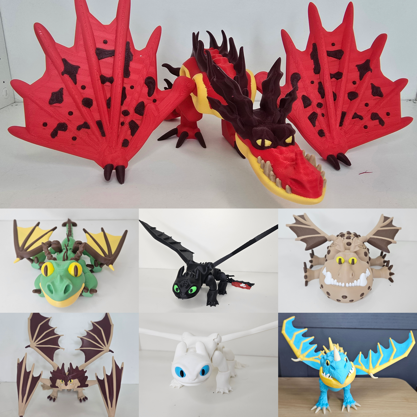 Dragons from How To Train Your Dragon